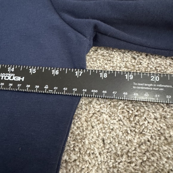 NWT NFL Team Apparel Houston Texans Lace-Up Long‎ Sleeve Navy Blue Shirt Size S - Picture 4 of 5